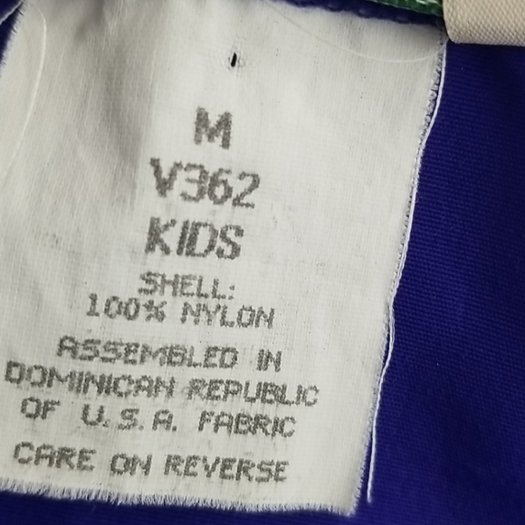 VTG LL BEAN Girls Purple Hooded Windbreaker Medium - Picture 8 of 9